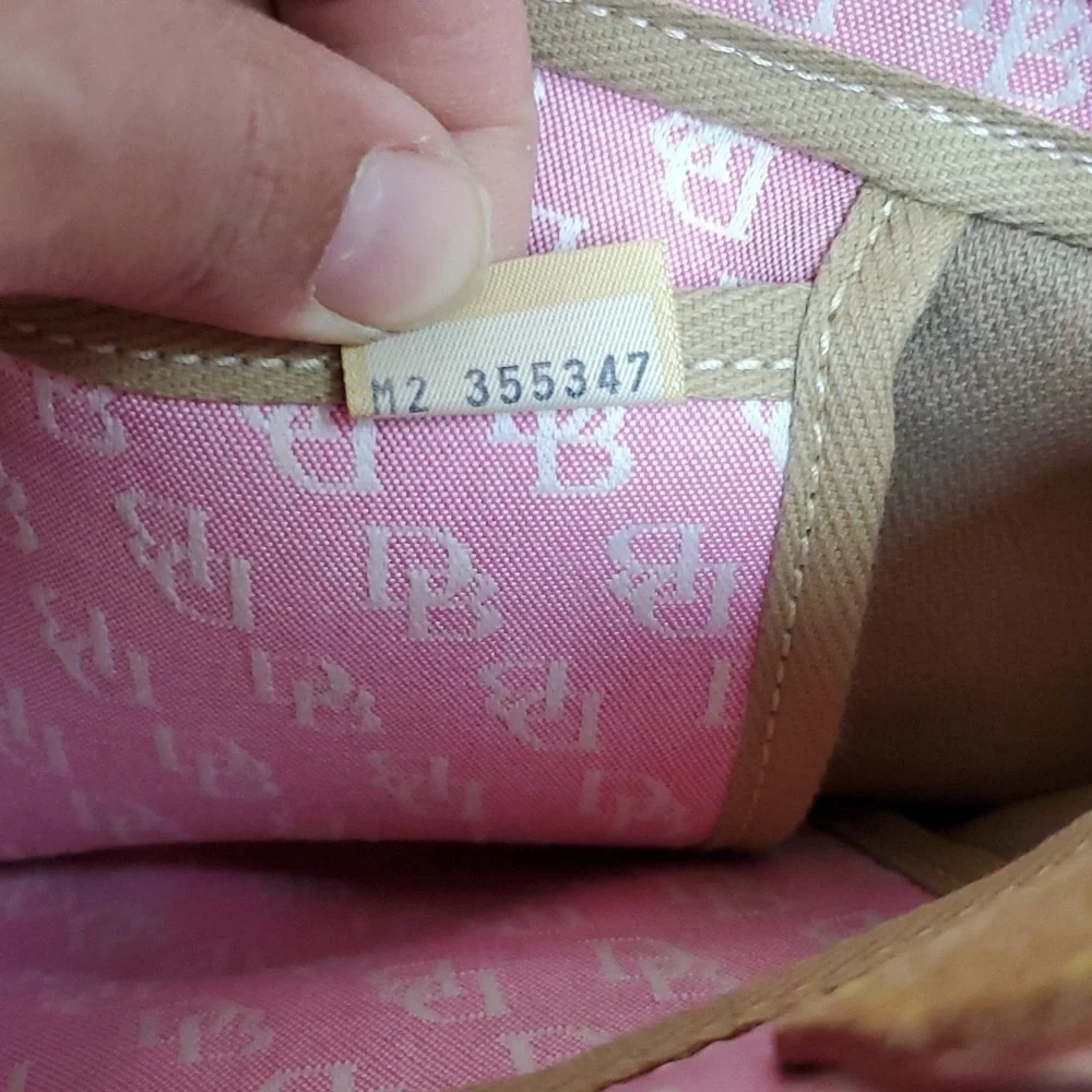 Dooney & Bourke pink monogram medium size tote bag